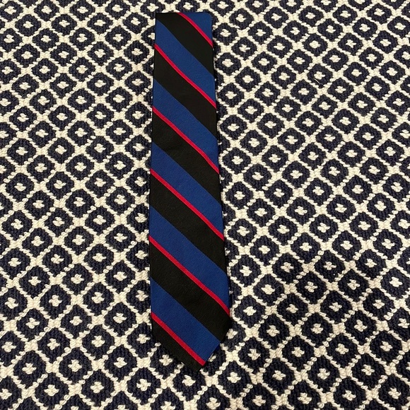 Polo Ralph Lauren Other - Vintage Polo Ralph Lauren Mens Silk Tie Blue Black Red